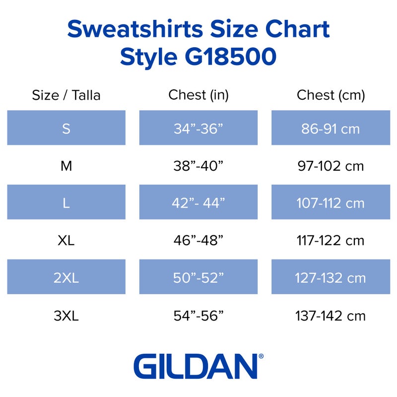Gildan هودي فليس للبالغين من جيلدان، الطراز G18500، عبوة متعددة، أبيض (1-عبوة)، 2X-كبير - Image 5